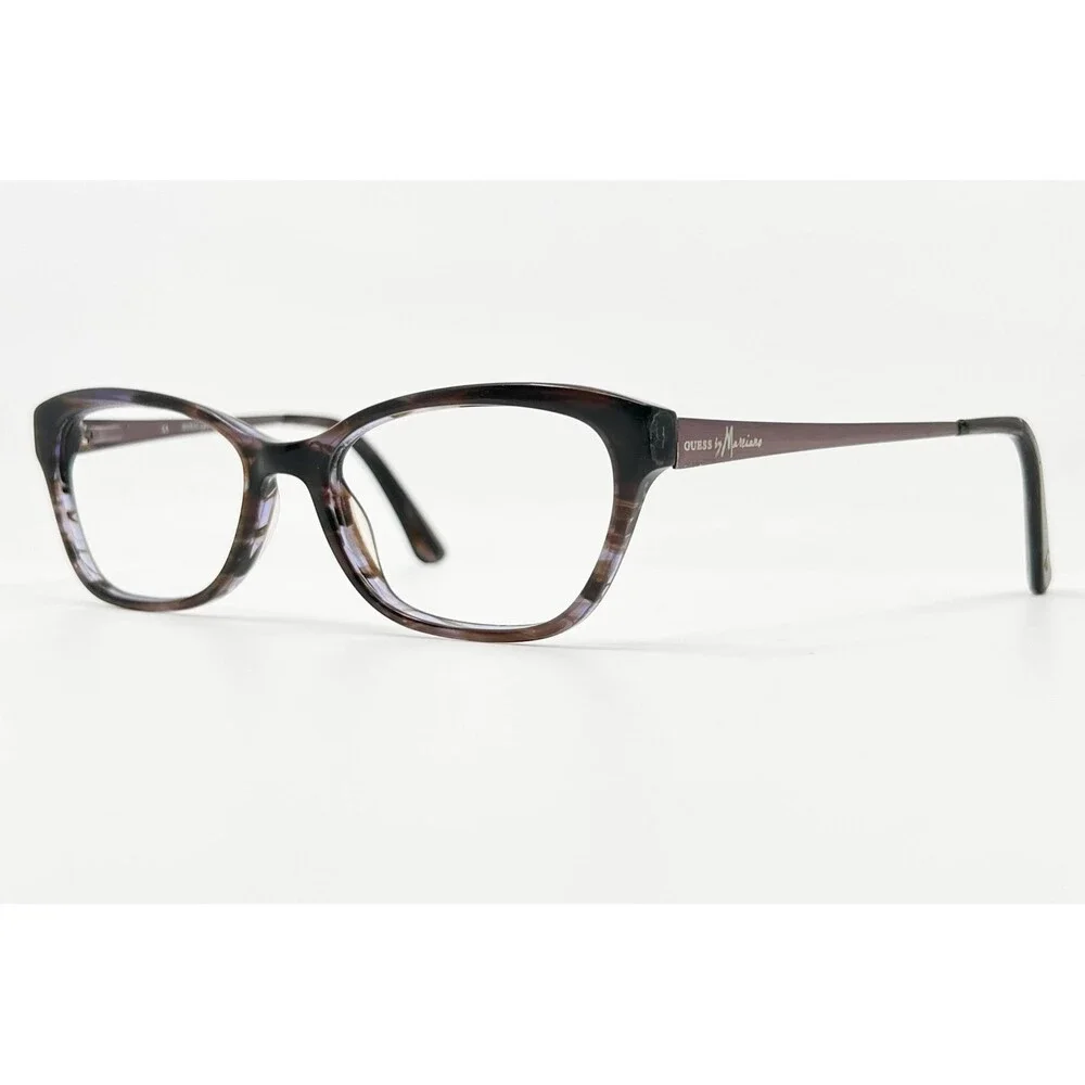 Guess by Marciano Eyeglasses Women Purple Tortoise Cat Eye GM 201 53-17-135